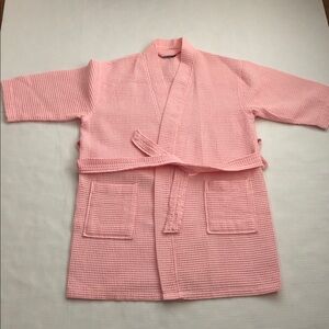 Pink Waffle Women’s Robe Cotton blend Size L